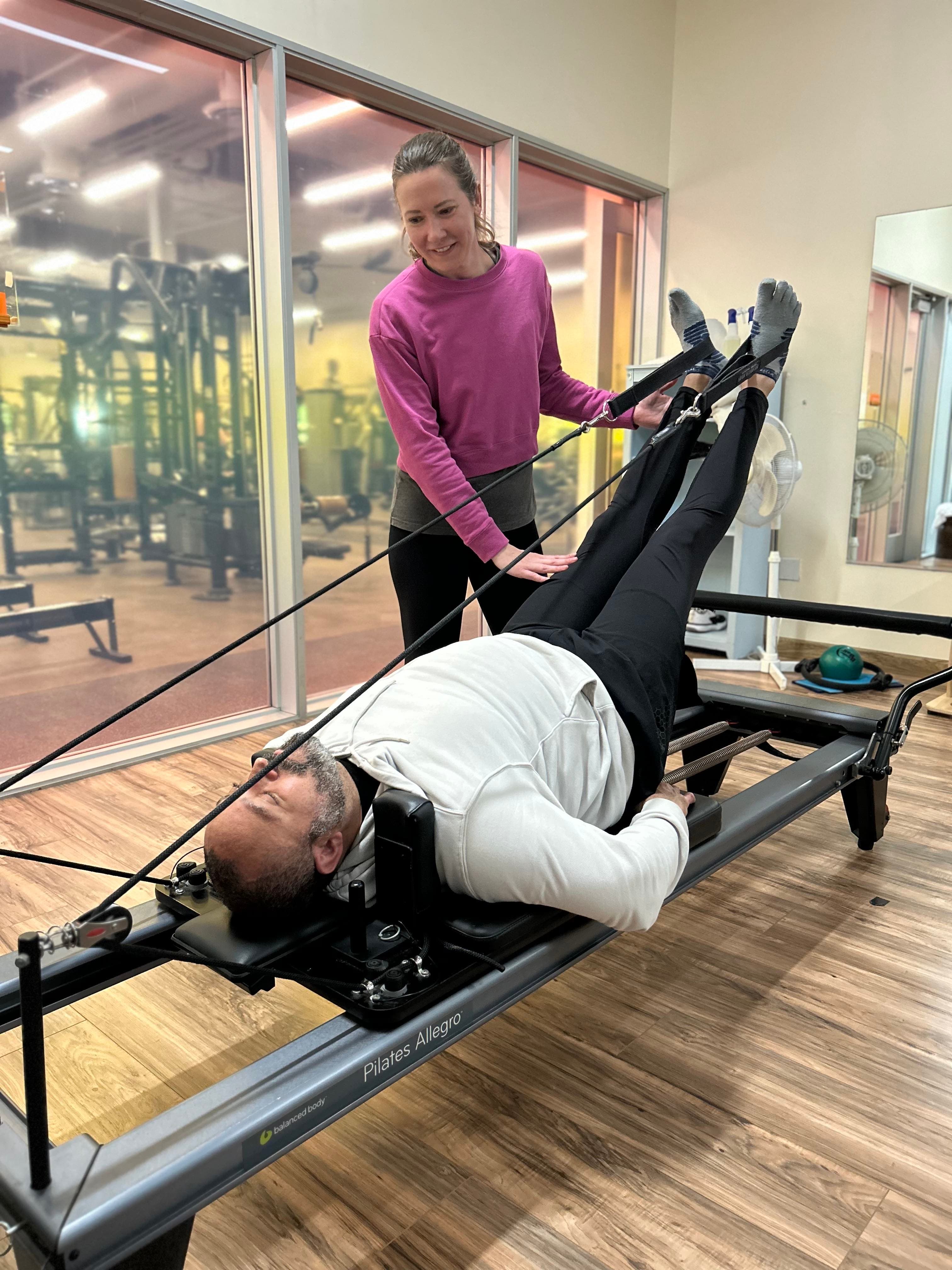 Heather LeFevre in a pilates session